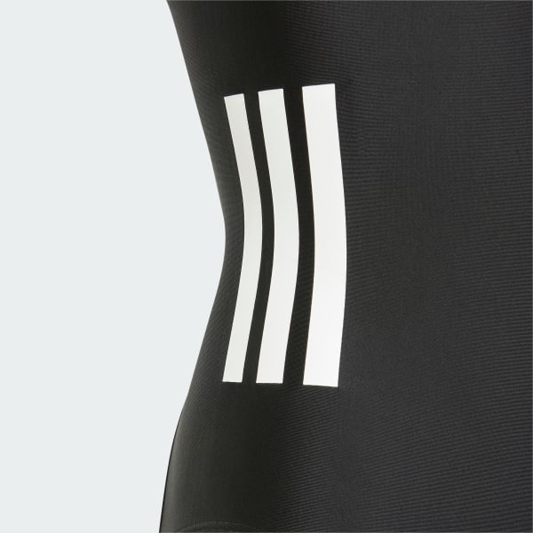 Negro Traje de Natación C-Back 3 Tiras Niños