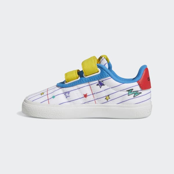 Bialy adidas x Disney Mickey Mouse Vulc Raid3r Shoes LWS72