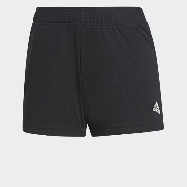 Black Designed to Move Knit 3-Stripes Sport Shorts