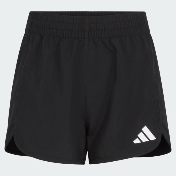 adidas Elastic Waistband Woven Shorts with Binding - Black