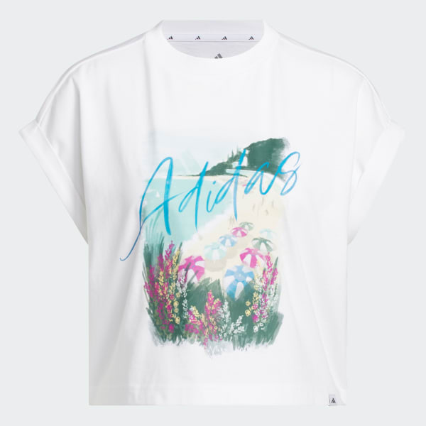 Wit SUMMER ROMANCE GRAPHIC T-SHIRT