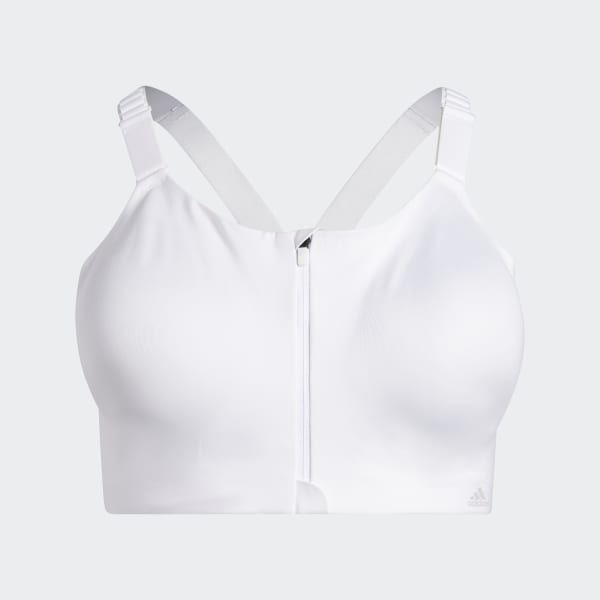 White adidas TLRD Impact Luxe Training High-Support Bra (Plus Size) YY499