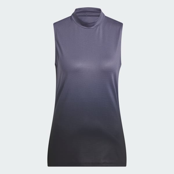 สีดำ เสื้อคอเสื้อสูงปิดคอเล็กน้อยแขนกุด Ultimate365 Gradient