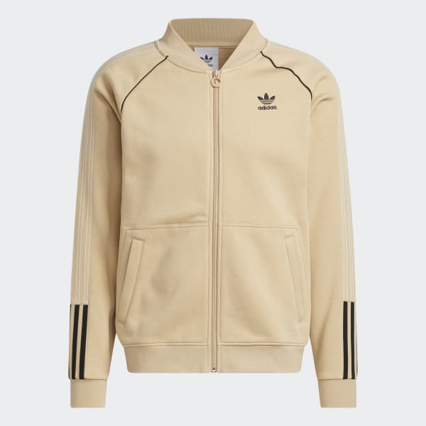 Beige Fleece SST Track Top SU569