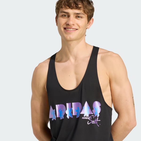 美品　adidas JEREMY SCOTT タンクトップ　ゲームシャツ　O 美品 adidas JEREMY SCOTT タンクトップ ゲームシャツ O - メルカリ