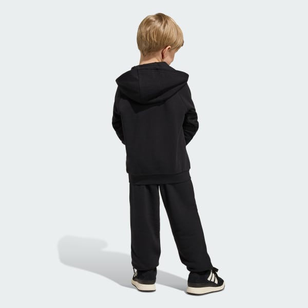 Black GRAPHIC TREFOIL LOOSE HOODIE SET