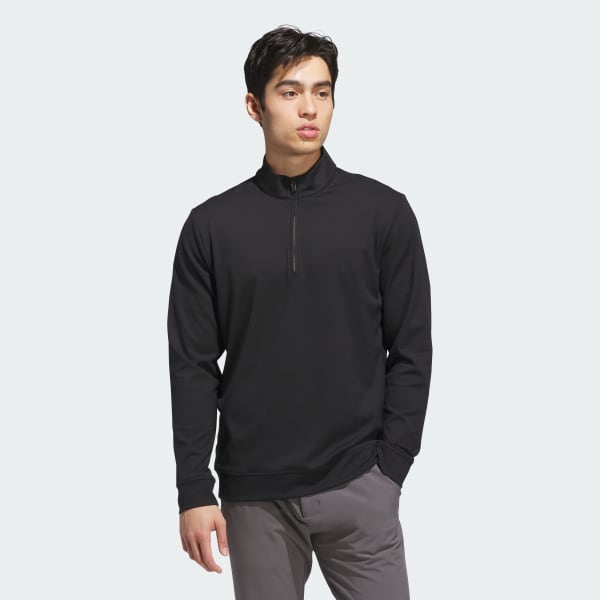 adidas Ultimate365 Classic Quarter-Zip - Black | Free