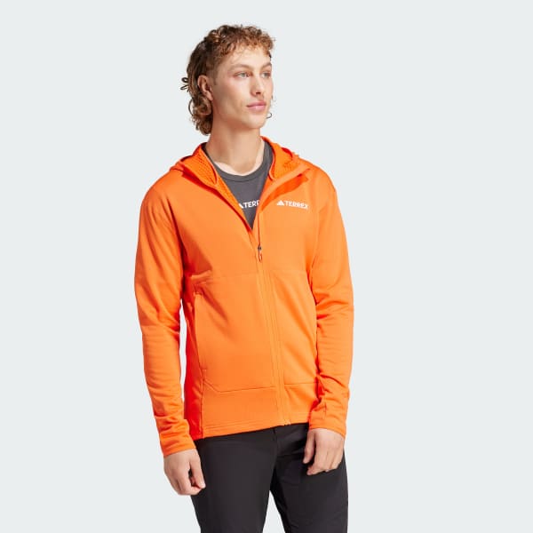 Arancione GIACCA TERREX XPERIOR LIGHT FLEECE HOODED