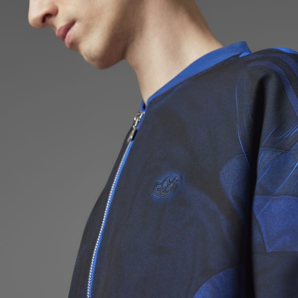 adidas Blue Version Half-Zip Soccer Silk Track Top - Blue