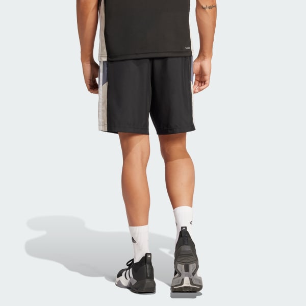 Black Train Essentials Seasonal Colorblock Shorts