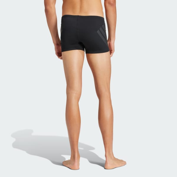 Schwarz Ripstream Boxer-Badehose