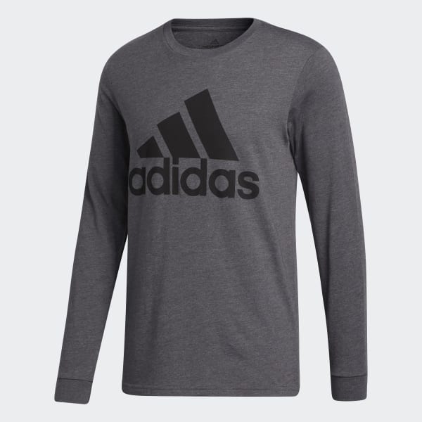 gris T-shirt Basic Badge of Sport Long Sleeve