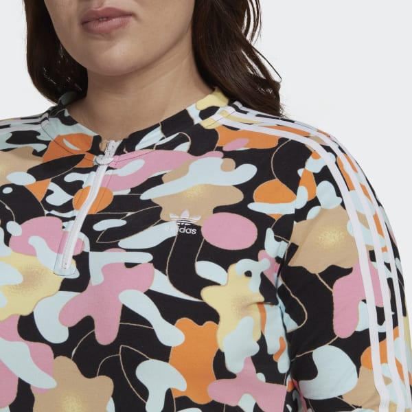Multicolour Long Sleeve Bodysuit (Plus Size) ETW21