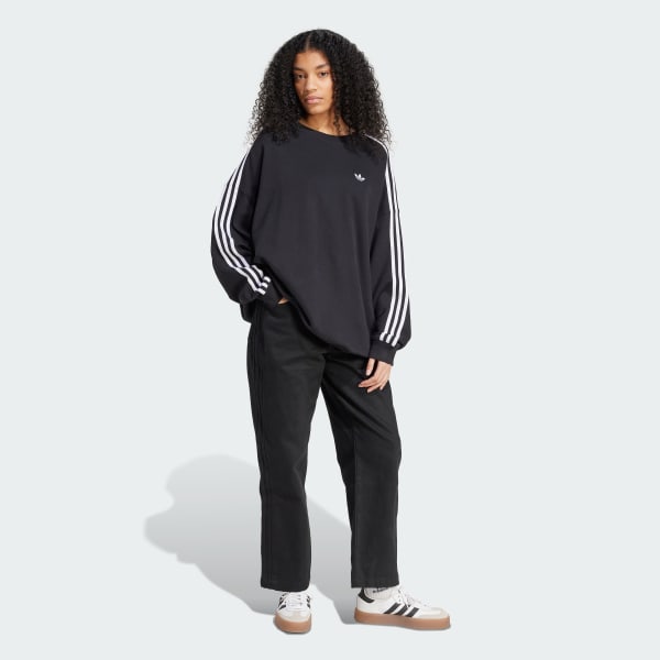 Negro Sudadera con 3 bandas Adicolor Adilenium