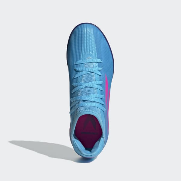 Azul Botines X Speedflow.3 Pasto Sintético