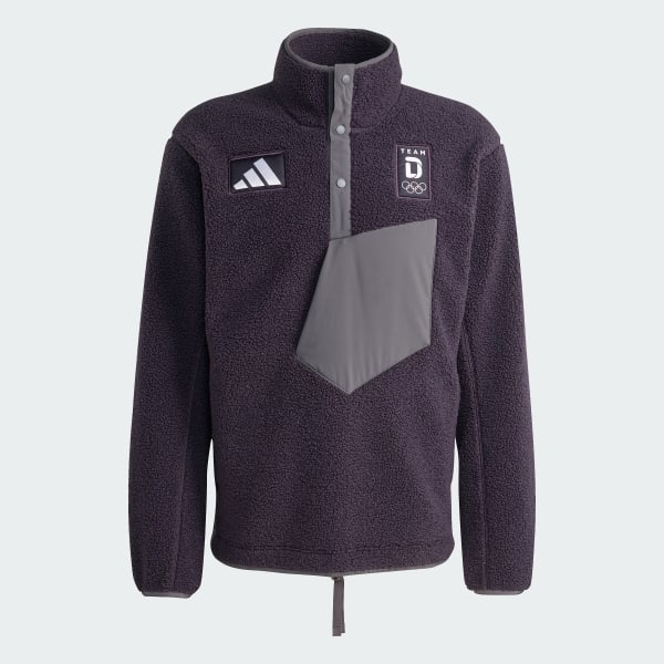 Purple Team D Pile Fleece Pullover