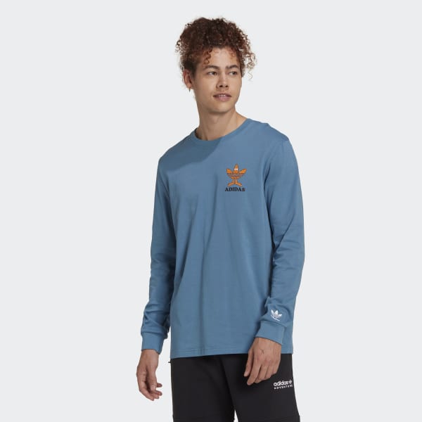 Blauw Graphic Fun Longsleeve