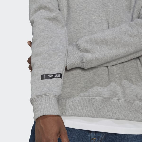 Grey 1/4 Zip Sweatshirt WU661