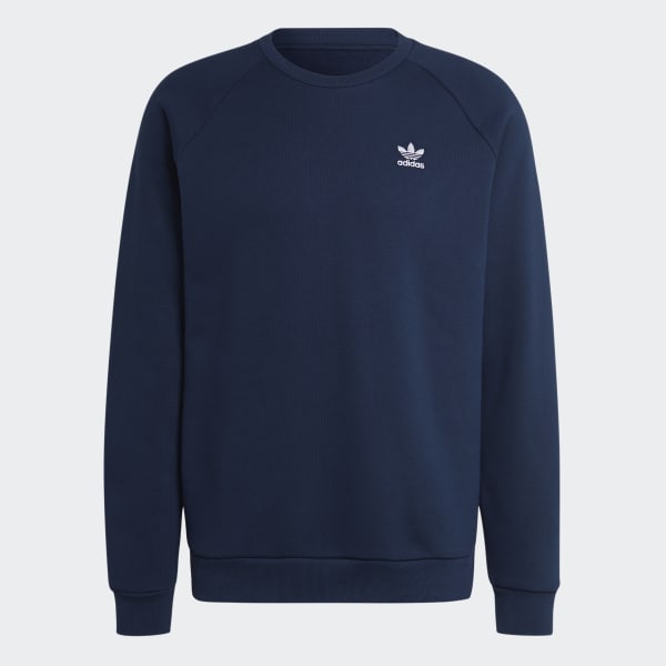 adidas Trefoil Essentials Crewneck Sweatshirt - Blue | adidas Canada