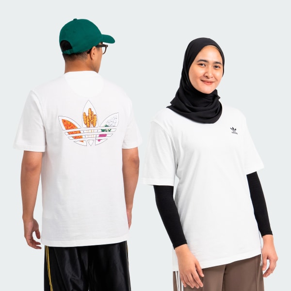White adidas ESS Tee x Satay
