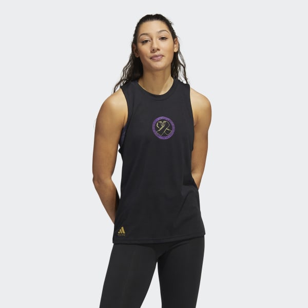 Zwart Black Panther Graphic Tanktop TP687