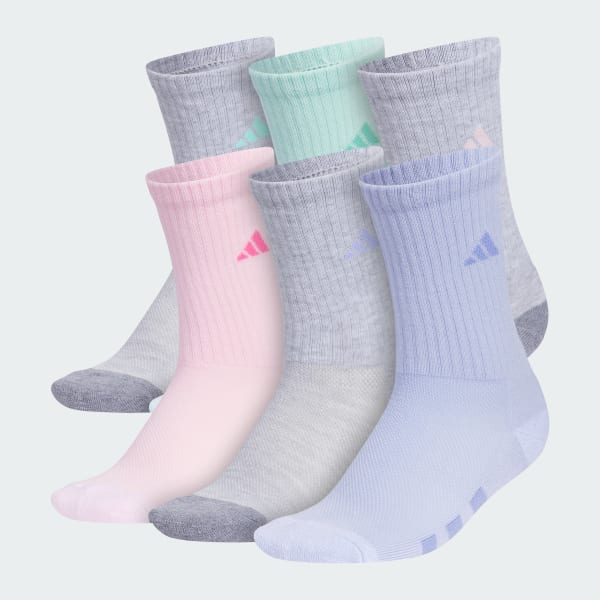 adidas Women's 6 Pack Athletic Cushioned Ankle Socks