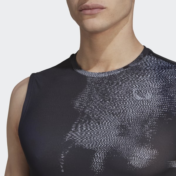 Flerfarvet Techfit Allover Print Training Sleeveless T-shirt HI109