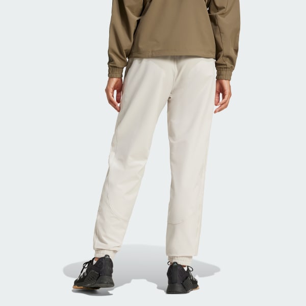 Beige Pacer All Gym 3-Stripes Woven Mid-Rise bukser