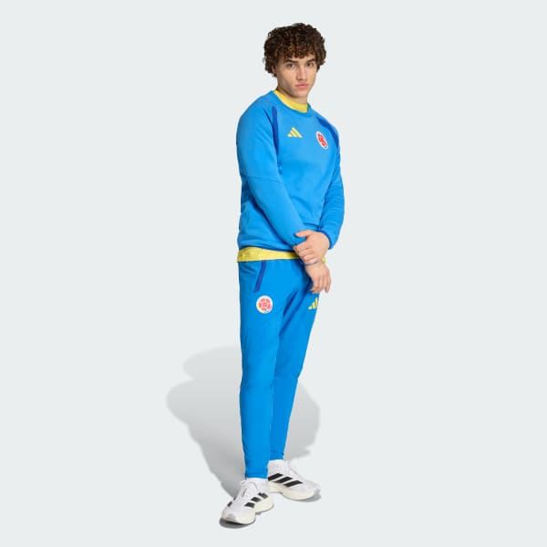 Azul Buzo de cuello redondo Tiro Travel de Colombia