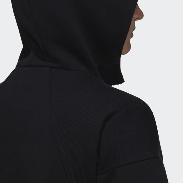 สีดำ เสื้อฮู้ด adidas Z.N.E. Sportswear