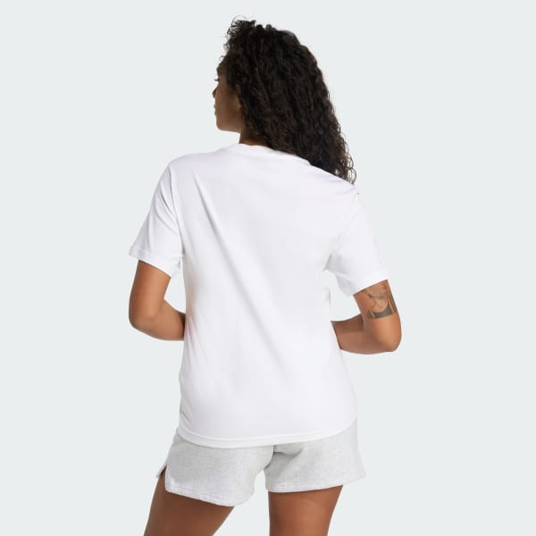 Blanco Playera Graphic Holiday Metalizada