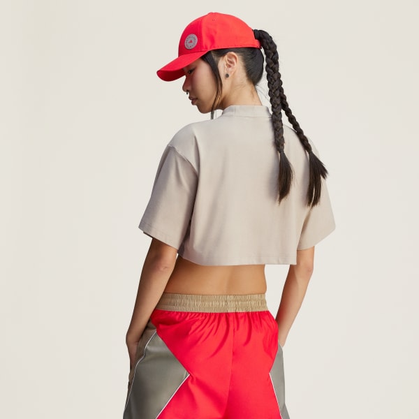 Μπεζ adidas by Stella McCartney Crop Tee