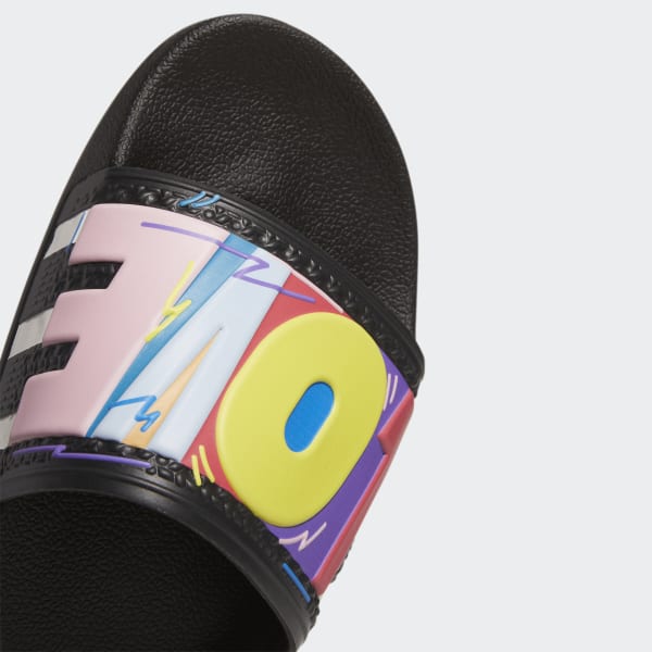 Black Adilette Slides LKY91