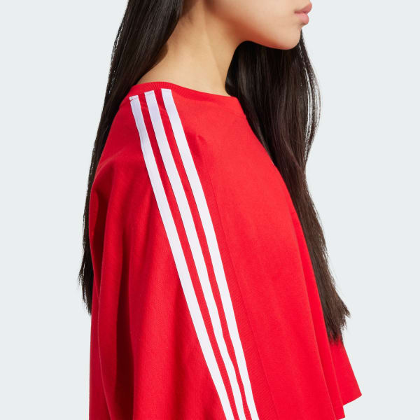 adidas Adilenium Season 3 Boxy Oversized Tee - Red | Free