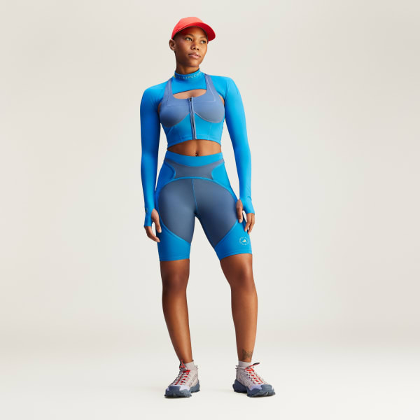 Blauw adidas by Stella McCartney Mouwen met Col