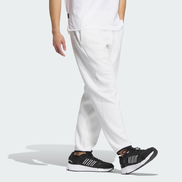 adidas - 【美玲】adidas ホワイトパンツＬ ラージ トレフォイル カフスウェットパンツ / アディダス