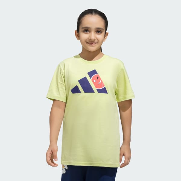 Yellow Cricket Big Logo Tee