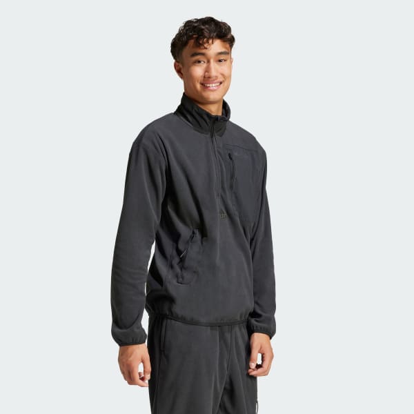 Nero Maglia City Escape Polar Fleece 1/2 Zip