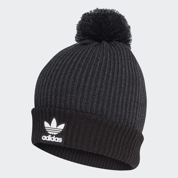 adidas Adicolor Collegiate Pom Beanie - Black | H35510 | adidas