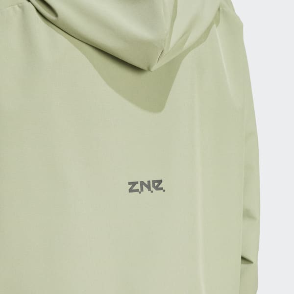 adidas Z.N.E. Woven Full-Zip Hoodie - Green | Free Shipping