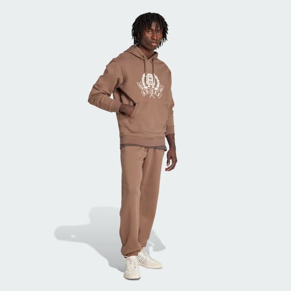 Brown Collegiate Loose Hoodie
