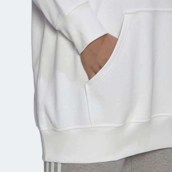 Hvid Trefoil Plus Size hoodie