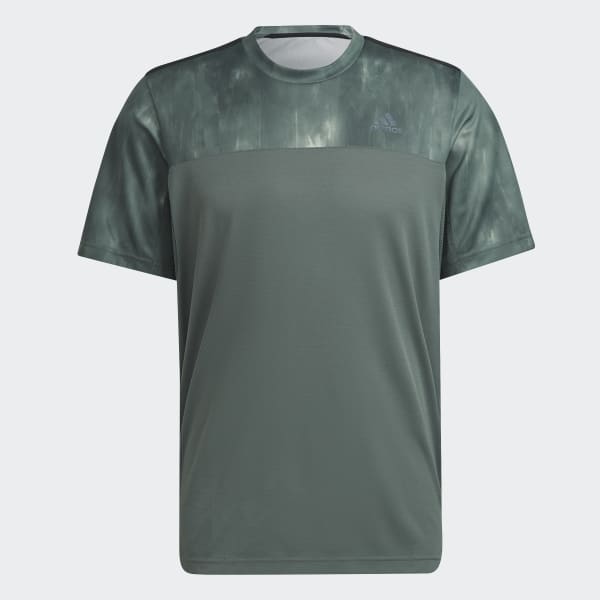 Verde Camiseta de Entrenamiento AEROREADY Workout con Estampado Chalk N5460