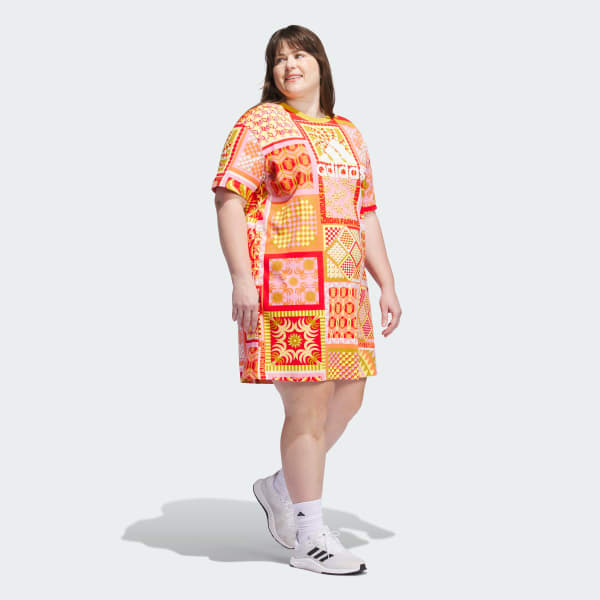 Amarelo Vestido Slim adidas x FARM Rio (Plus Size)