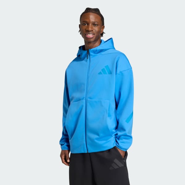 Blue Z.N.E. Full-Zip Hooded Track Jacket