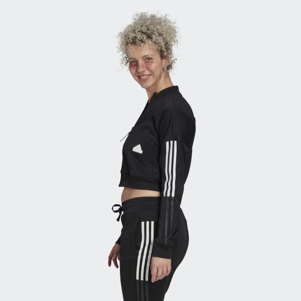 Sort Cropped træningsoverdel XR798