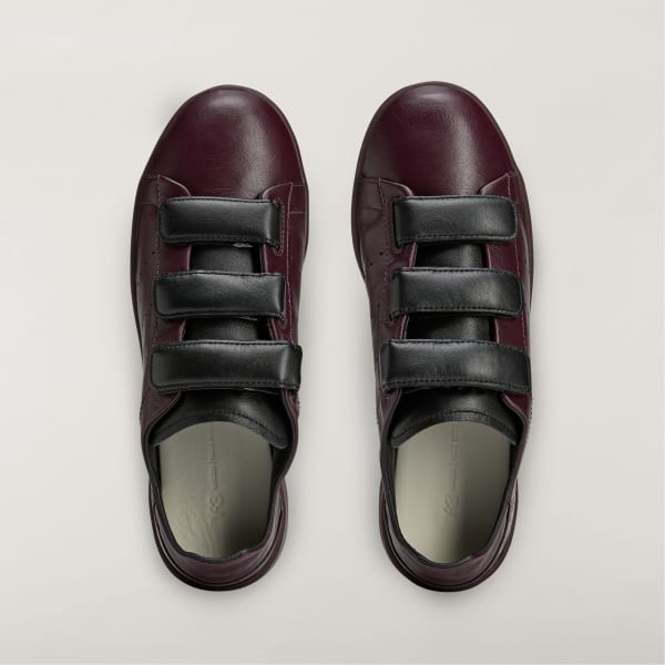 Bordo Y-3 Stan Smith Cırt Cırtlı Ayakkabı