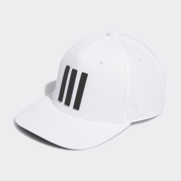White 3-Stripes Tour Golf Hat