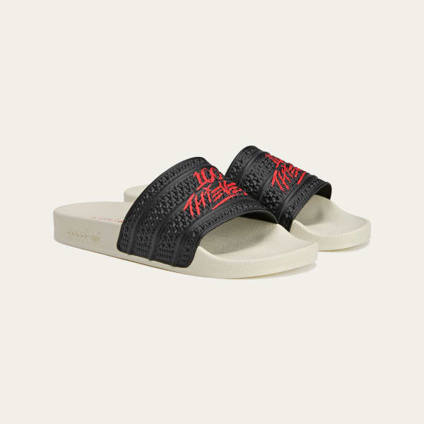 ◆コラボ商品◆100 THIEVES X ADIDAS ADILETTE SLIDE◆正規品◆ adidas 100 Thieves Adilette - Black | Free Shipping with