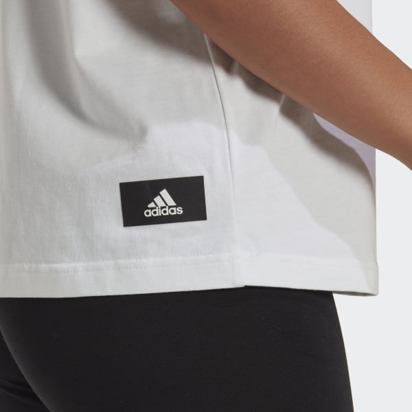 White Future Icons Badge of Sport Tee TA509